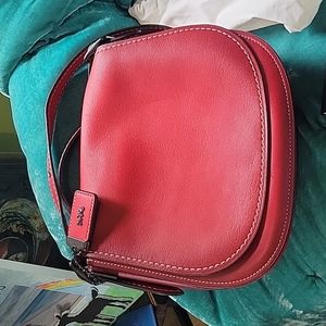 Coach red crossbody
